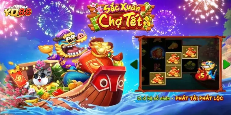 Sắc Xuân Chợ Tết là game slot đậm chất truyền thống