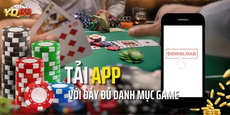 Tải app với đầy đủ danh mục game